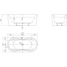 Акриловая ванна BELBAGNO BB407-1700-800